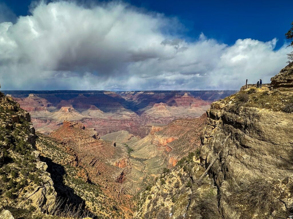 Hikers seen on the Bright Angel Trail during 2 days at Grand Canyon National Park. 