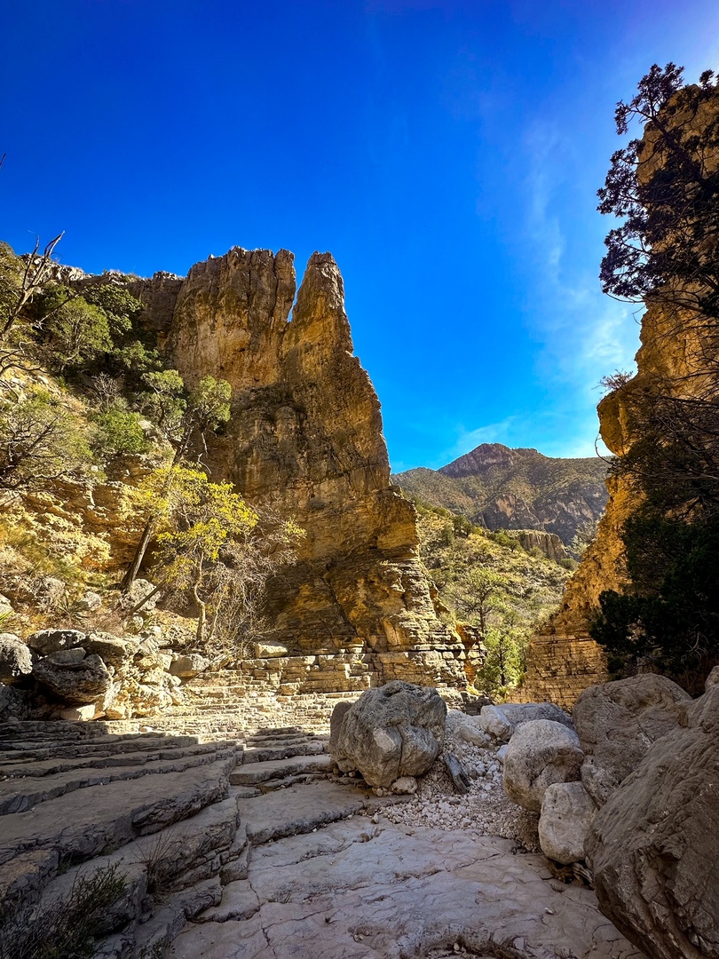 Devil's Hall slot canyon at Guadalupe Mountains National Park, Texas.