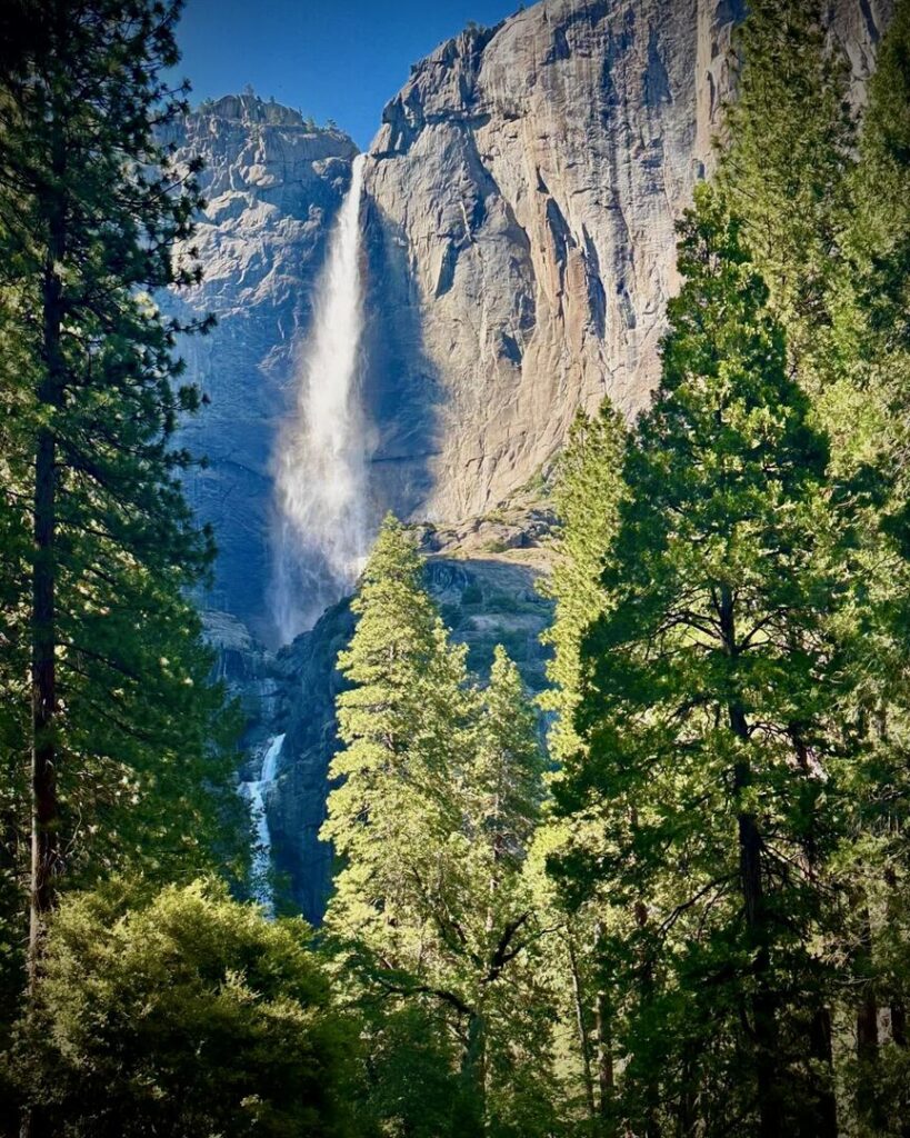 A 4 day Yosemite itinerary isn't complete without views of Upper and Yosemite Falls.