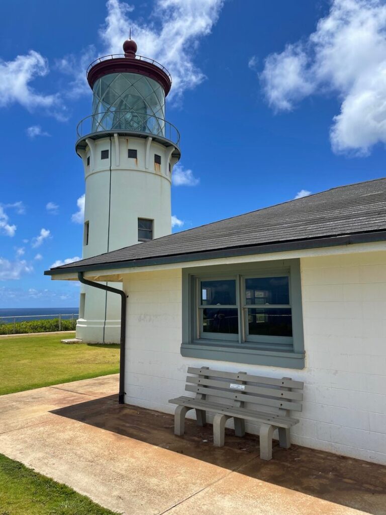 The Daniel K. Inouye Kilauea Point Lighthouse and visitor center.