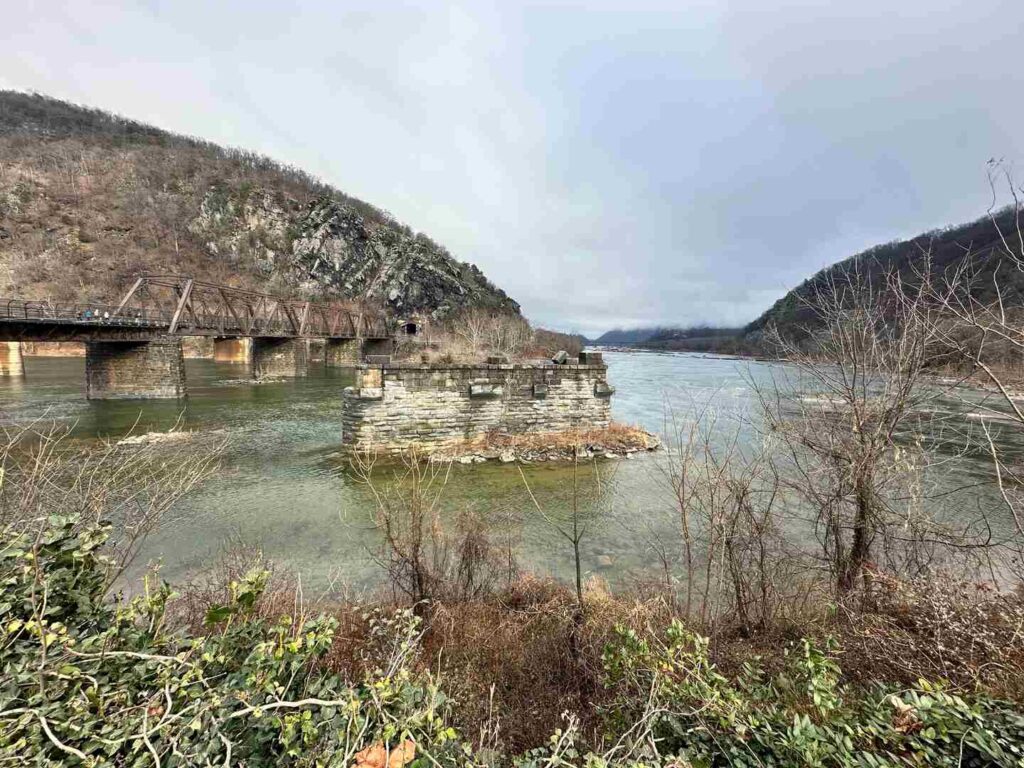 Overlooking the rivers at The Point in Harpers Ferry