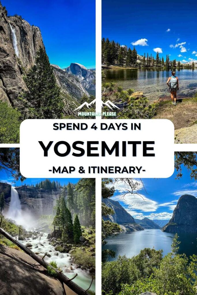 A second Pinterest Pin for Yosemite National Park.