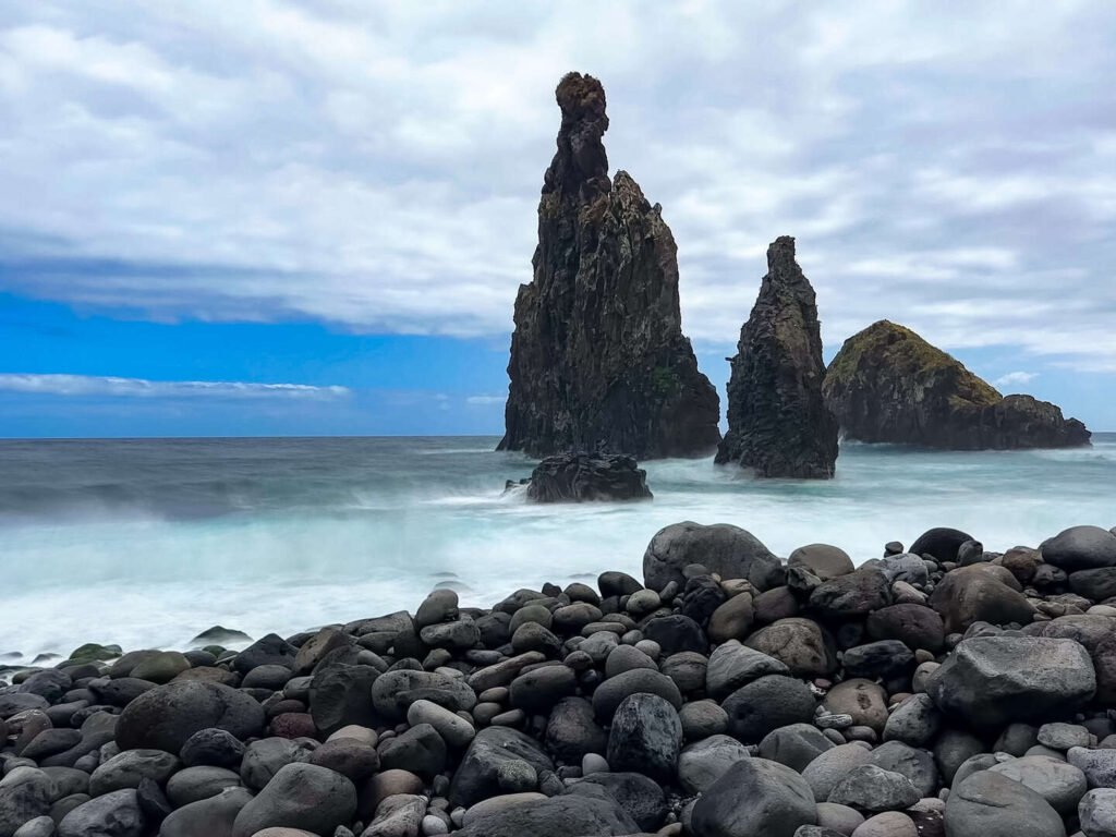 Ilhéus da Ribeira da Janela, Madeira, Portugal.