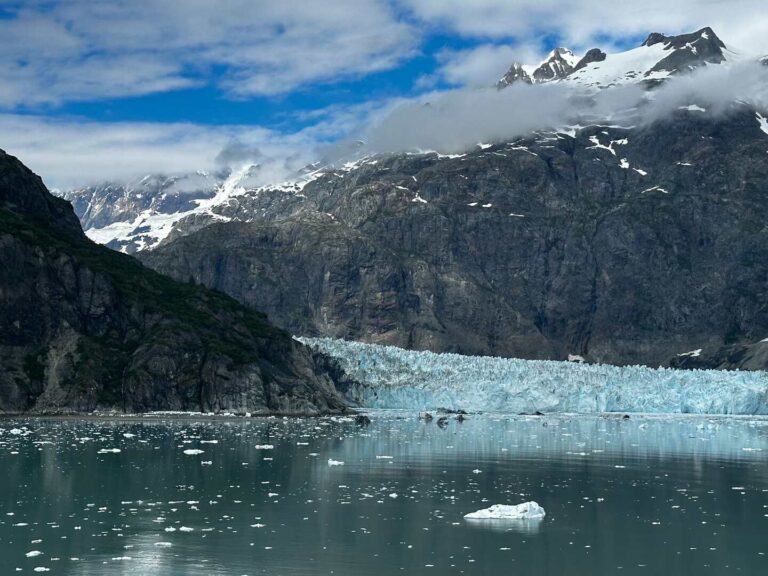 The Margerie Glacier at Glacier Bay National Park in Alaska.