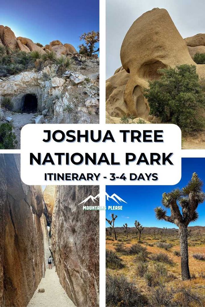 Joshua Tree National Park Itinerary Pinterest Pin